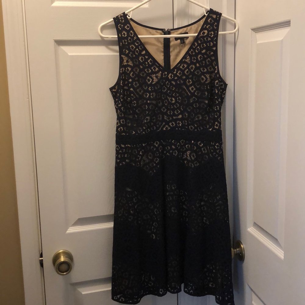 Navy lace dress